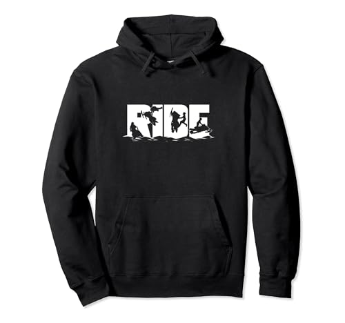 Snowmobile Ride Snowmobiling Winter Sport Gift Pullover Hoodie