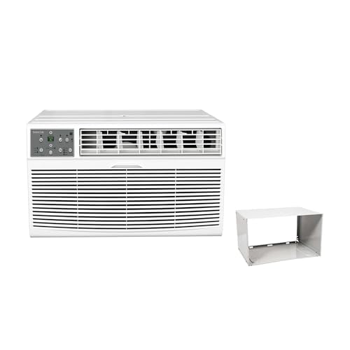 Durastar DRTAC101XNA1SLV Remote Control, 10,000 BTU 115V, Sleeve Included through-the-wall-air-conditioners, Cooling Area 450 Sq. Ft, White