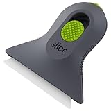 Slice 10590 Small Scraper, Ceramic Blade, Lasts 11x Longer Than Metal, Finger Friendly, Comfortable to Use, No Strain on Thumb or Hand, Auto-Retractable, Compact Size, Left or Right Hand