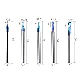 HRC65 Carbide End Mills Set for Steel 2 3 Flutes High Hard Milling Cutter