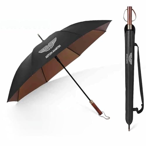 BUJKN Car Folding Umbrella for Aston Martin DB11 DBX DBS DB9 V8-Vantage, Windproof Storm Proof Automatic Opening Closing Parasols Portable Flexible Outdoor Travel Equipment,D