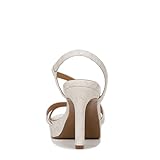 Naturalizer Womens Abby Heeled Sandal Beige Snake Pattern 7.5 M