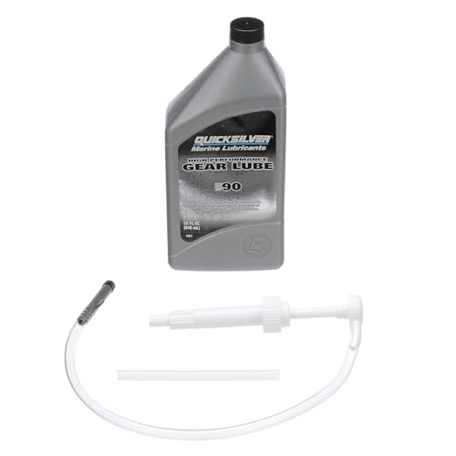 Quicksilver by Mercury Marine 802891Q05 SAE 90 High Performance Gear Lube and Pump Kit, 32 Fl. Oz.