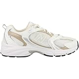 New Balance 530 Unisex Sneakers, White/Stoneware/Linen, 10 US Women/8.5 US Men