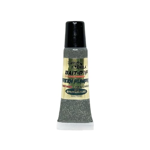 bait-pop Bait Pop Green Pumpkin - Live Sonar Intensifier Scented Sparkscales .5oz Tube