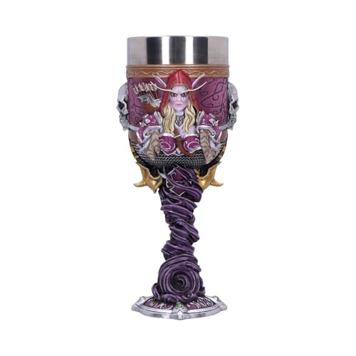 Nemesis Now World of Warcraft Goblet, Fantasy Gaming Collectible Drinkware Decor, Officially Licensed Wow Merchandise - Sylvanas