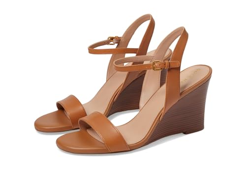 Cole Haan Women's Josie Wedge Sandal Pump, Pecan Leather, 7.5