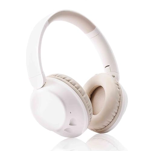 UrbanX A32 Over-Ear Bluetooth Headphones - HD Wireless Sound with Mic for Cubot X19/X20 Pro/P30/Quest/Quest Lite/iPhone/Android - 20H Playtime, 200H Standby, Workout & Travel-Friendly -White.