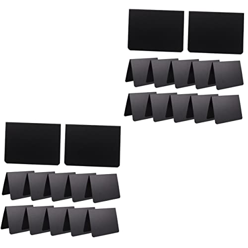 Tofficu 24pcs Double-Sided Mini Chalkboards for Messages and Pricing Lightweight Decorative Blackboards for Weddings Parties and Home Use Easy to Write and Display