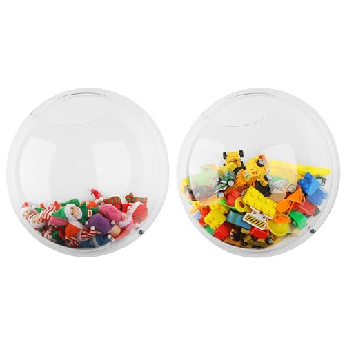 Yungyan 2 Pcs Acrylic Toy Dispenser for Wall Mounted Wall Toy Organizer for Kids Hanging Storage Display Acrylic Organizer Clear Storage Bin for Nursery Playroom Cars Trains(Classic Style)