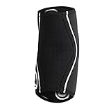 Rehband Elbow Support & Protector for Men & Women Black, 5mm Neoprene Elbow Protection for Volleyball & Handball & Indoor Sports, Colour:Black, Size:Medium