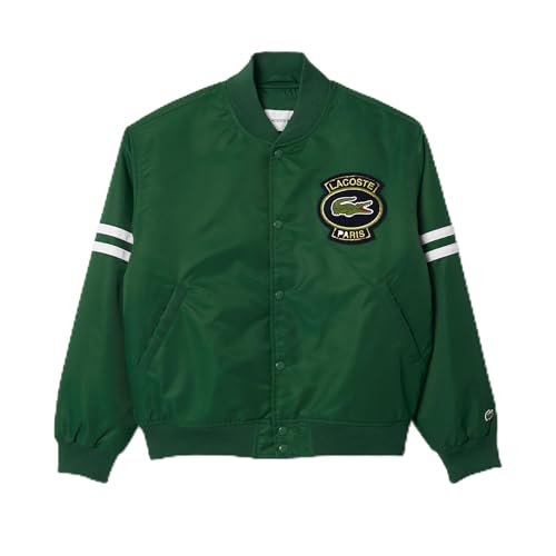 Lacoste Unisex Bomber Jacket W/Croc Badge, Appalachan Green, XXS