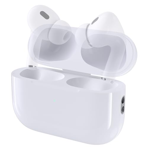 Wireless Air Pod Pro Charging Case Compatible with Airpod Pro 1&2, Air Pod Pro 2 Replacement Case with Bluetooth Pairing Sync Button, USB-C Charging