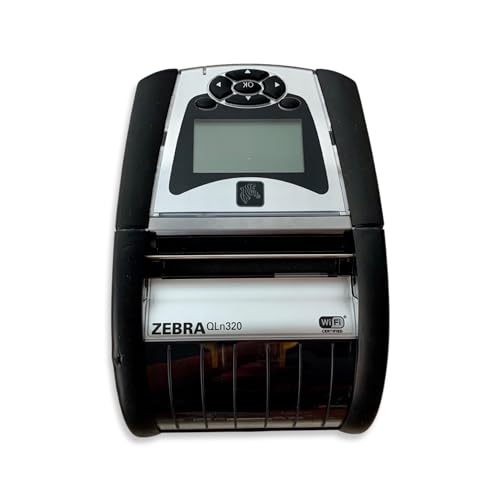 Zebra QLn320 Mobile Barcode Label Printer | Wireless Bluetooth and WiFi | 3 Inch, Direct Thermal, Belt Clip, Charger (Renewed)