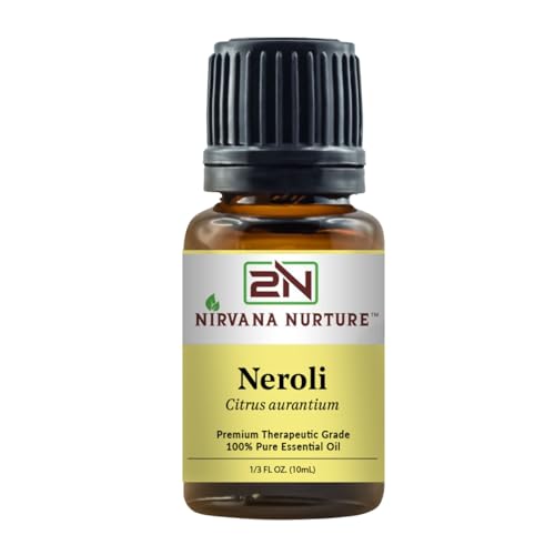 Nirvana Nurture Neroli Essential Oil 100% Pure Premium Therapeutic Grade, Undiluted - Aromatherapy Diffuser for Calm and Relaxation, Skin Care, Hair Care