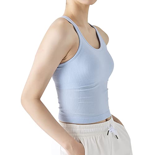sphinx cat Women's Short Racerback Tank Tops Sport Athletic Fitness Active Shirts Blue M