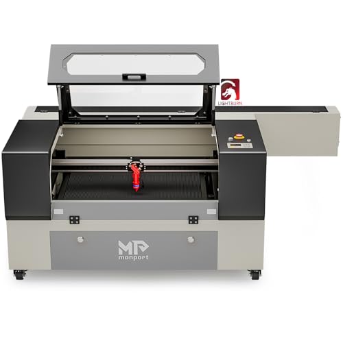 Monport 100W CO2 Laser Engraver with Lightburn,20"x28" Laser Engraving Cutting Machine with Autofocus 4 Way Pass Air Assist Water Pump Commercial Laser Cutter for Wood Acrylic Glass More...