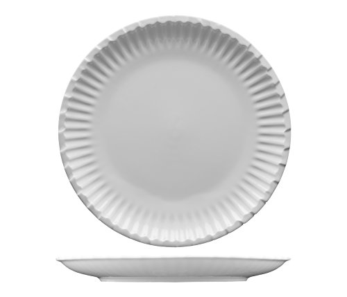 Fortessa Fortaluxe Food Truck Chic Paper Plate Design, Dinner Plate, 10-Inch, Set of 4