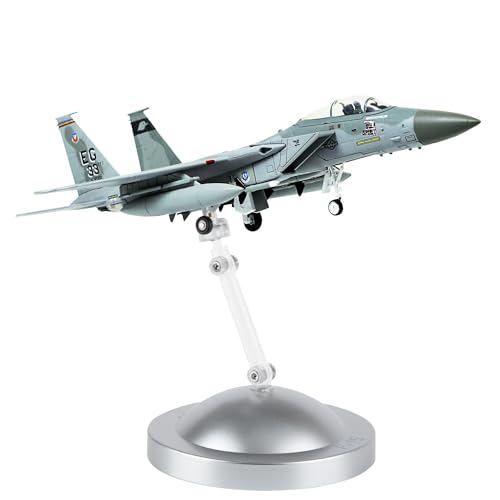 HANGHANG 1/100 Scale F-15 Eagle Fighter Attack Plane Metal Fighter Military Model Fairchild Republic Diecast Plane Model for Commemorate Collection or Gift