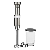 KitchenAid Variable Speed Corded Hand Blender KHBV53, Contour Silver