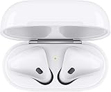 Apple AirPods (2nd Gen) Wireless Ear Buds + Lightning Charging Case + Lightning to USB Cable + 1 Year Limited Warranty