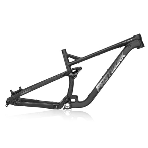 QHIYRZE Mountain Bike Frame 27.5/29er Trail Bike Suspension Frame 15.5''/17''/18'' Aluminum Alloy Disc Brake Bicycle Frame Thru Axle 12x148mm Boost Frame Internal Routing