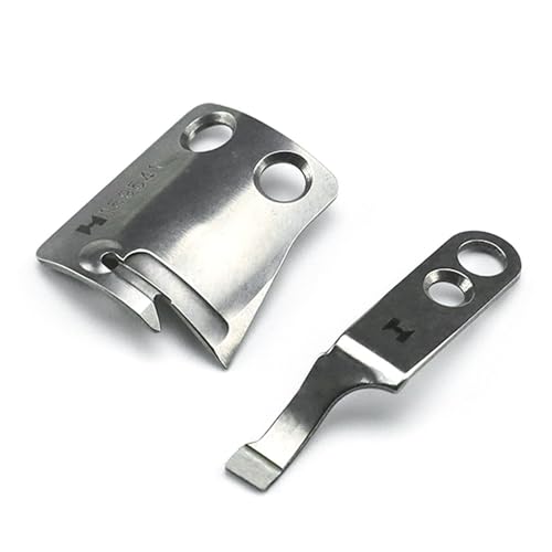 Blooy - 159541-001 + 159540-001 Movable/Fixed Knife Set for Brother S7220B, B791-403 Industrial Sewing Machines Thread Cut Blade
