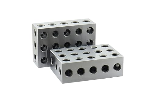 Shars 2-4-6 Blocks Precision Matched .0002" Pair Blocks w/23 Hole Set 303-5600 S]