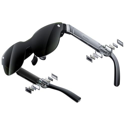 RayNeo Air 3s AR/XR Glasses, 201" 120Hz FHD HueView Display, Portable AR Video Eyewear Gaming Glasses for iPhone 16/15, Android, Mac, Switch, PS5, Steam Deck - Next-Gen Wearable Theater