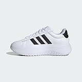 adidas Women's Grand Court Platform Sneaker, White/Black/Black, 7