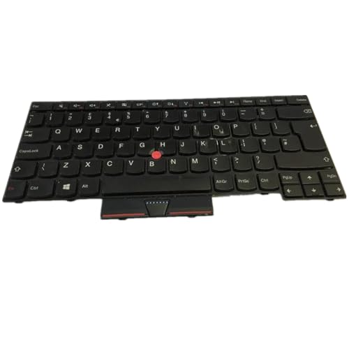 fqparts Replacement Laptop Keyboard for Lenovo for Thinkpad Edge E430 Edge E430c Edge E435 Black UK Edition