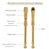 ZRAGEK Music Recorder Instrument, Beginner Adult German Alto Recorder, 8-hole Wooden Professional Playing Flute Instrument, Storage Bag + Cleaning Stick