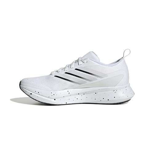 adidas Women's Jogit Running Sneaker, White/Black/White, 8