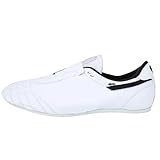 Vbestlife Taekwondo Shoes Martial Arts Sneaker Boxing Karate Kung Fu Tai Chi Shoes Black Stripes Sneakers Lightweight Shoes for Men Women (44) Taekwondo Shoes