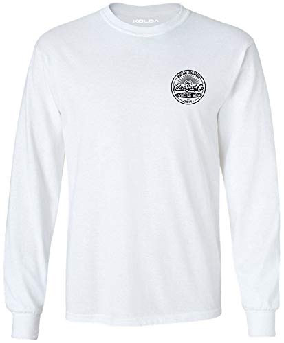 Koloa Surf Company Mens Vintage Sunbeam Logo Long Sleeve Cotton Tee-XL-White/b