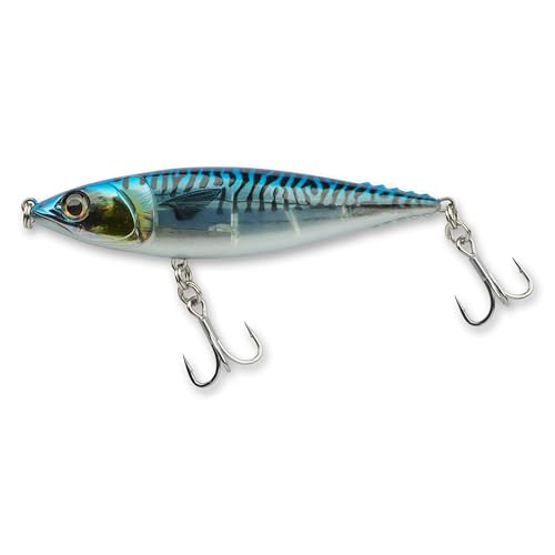 Savage Gear 3D Mackstick Twitch Bait, 3 oz, Blue Mackerel, Realistic Profile and Movement, Reinforced Body, Thru-Wired Construction, Saltwater Fishing Lure with Hooks
