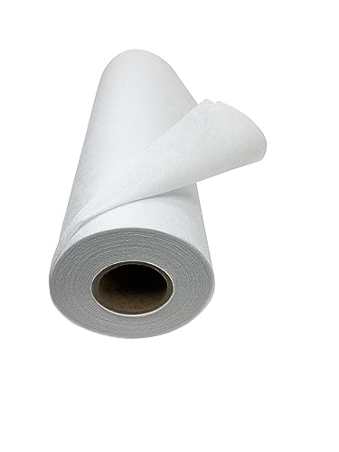 H.B.I. Products Light Weight Fusible White Non Woven - Iron On Interfacing 12" x 25yd for Crafting, Quilting, Sewing, Shirt Plackets, Dresses, Collars, Cuffs and Other DIY Projects