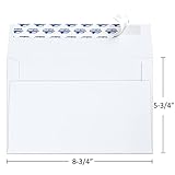 ValBox A9 Invitation Envelopes 250 Qty 5-3/4 x 8-3/4" White Envelopes Self Seal for Invitations, Photos, Wedding, Baby Shower Greeting Cards, Announcements - 5.75 x 8.75 Inches