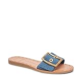 Dolce Vita Women's DASA Slide Sandal, Blue Denim, 8