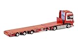 WSI for DAF XF Super Space CAB 4X2 MEGATRAILER Flatbed - 3 AXLE W.P. DE Koning 1/50 DIECAST Truck Pre-Built Model