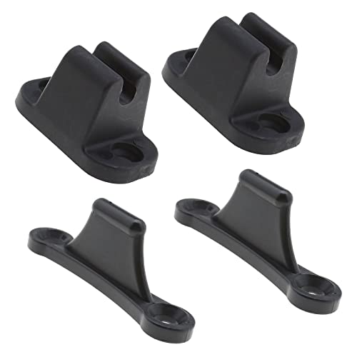 SING F LTD 2X Door Retainer Kit T Shape Door Stop Retaining Catch Holder Set Black Plastic for Camper RV Motorhome Caravan Campervans
