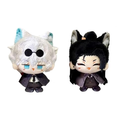 MABAIUDE JJK Plushies Geto Suguru and Gojos Plush Figure Anime Plush JJK Soft Stuffed Doll Hug Pillow Pendant Charm Home Sofa Ornament
