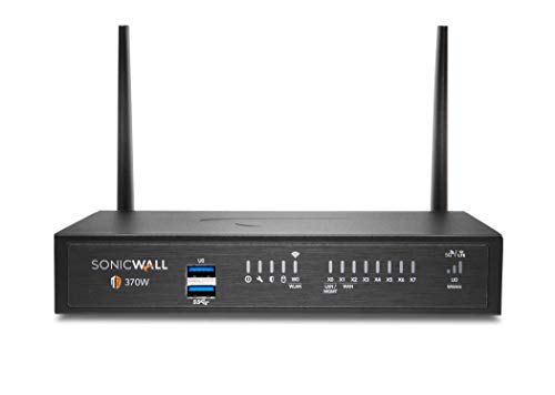 Sonicwall TZ370W Total Secure - 1YR Essential Edition (02-SSC-6824) | TZ370W Wireless Network Security Appliance with 1 Year Essential Protection Service Suite | Next-Generation Firewall
