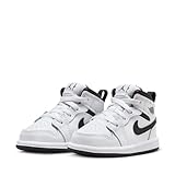 NIKE Jordan 1 Mid Baby/Toddler Shoes (DQ8425-132, White/Black-White-Black) Size 9