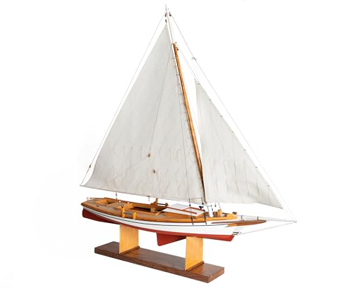 Midwest Chesapeake Bay Skipjack 1:28 Scale - Wooden Sailing Ship Model Building Kit for Adults - DIY Woodcraft Self Assembly