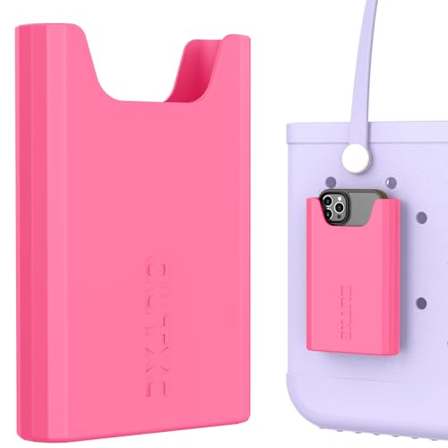 OUTXE Silicone Phone Holder Accessories for Bogg Bag, Phone Case Holder Compatible with All Bogg Bags, Watermelon Pink Cell Phone Insert for Simple Modern Beach Bag