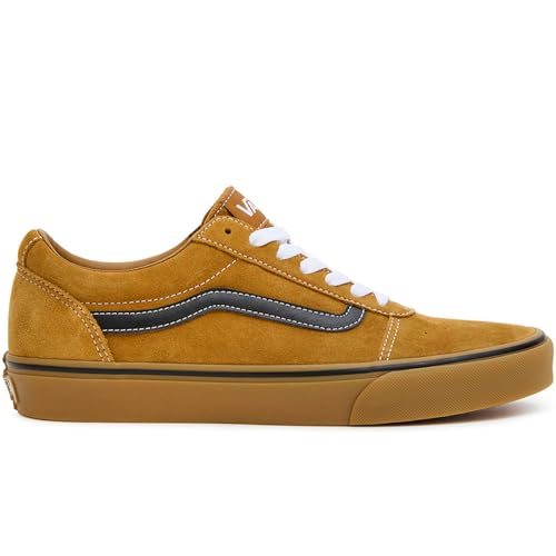 Vans Men's Ward Trainers Sneaker, Suede Mesh Golden Brown Gum, 8.5