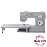 SINGER Heavy Duty 6380 Sewing Machine with Extension Table & Accessory Kit | Strong Motor with Enhanced Piercing Power, 110 Stitch Applications, Full Metal frame, 1-step Buttonhole & LED Light