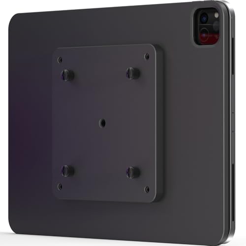 MagFlott VESA Mount V2 (13"/12.9") Wireless Charge for iPad Pro 13" M4, 12.9", iPad Air 13" M3/M2, Magnetic Holder for iPhone. Curved 6.5 FEET USB C Cable, Ucable. Arm Mount Not Included.