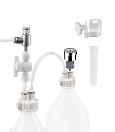 Clscea G211 Aquarium DIY CO2 Generator System Kit with Needle Valve & CO2 Diffuser